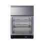 Summit Appliance - 24'' Wide Built-In Commercial Beverage Refrigerator With Top Drawer