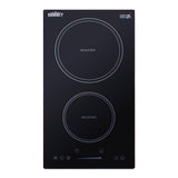 Summit Appliance - 12'' Wide 208-240V 2-Zone Induction Cooktop
