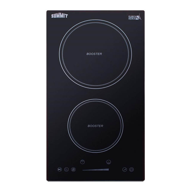 Summit Appliance - 12'' Wide 208-240V 2-Zone Induction Cooktop