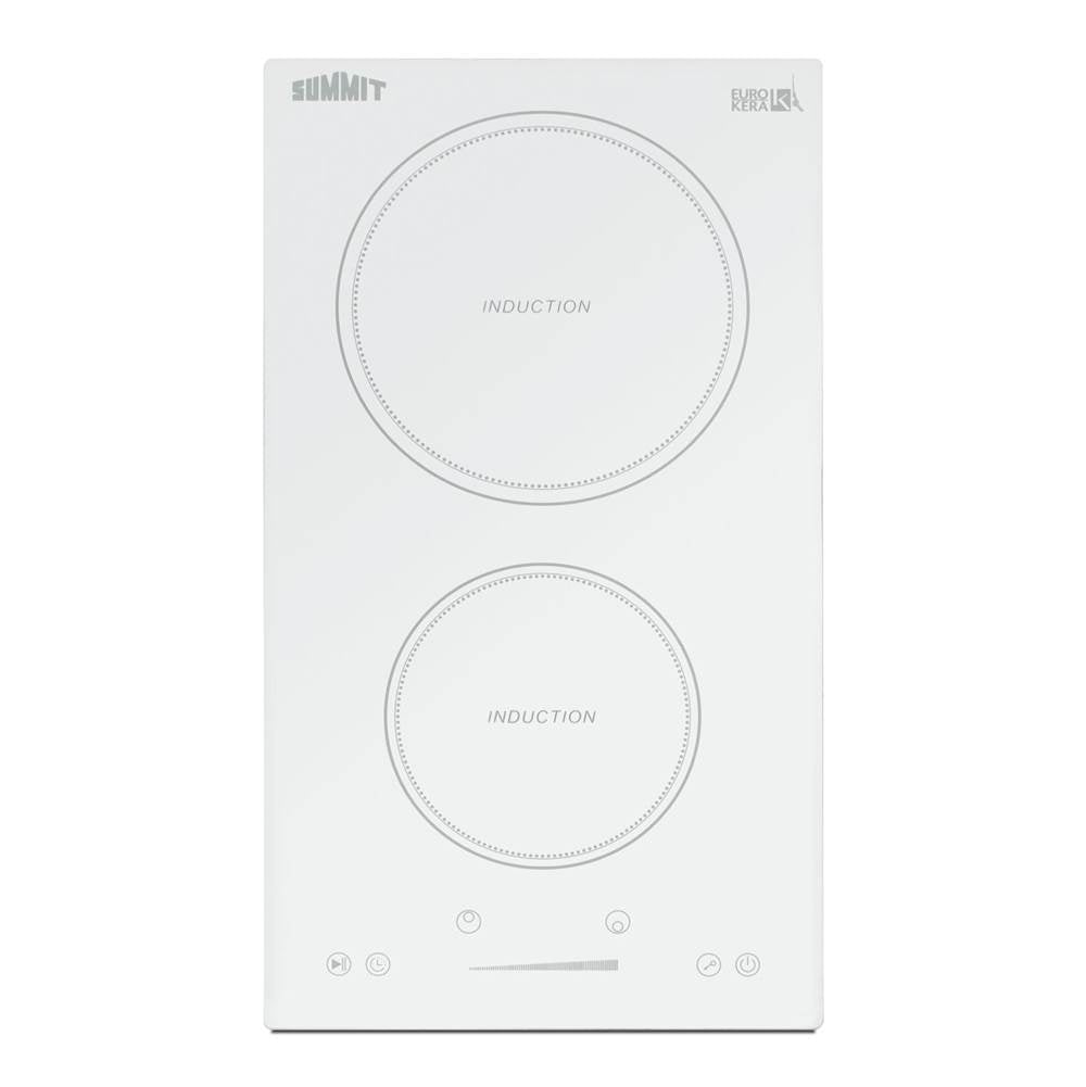 Summit Appliance - 12'' Wide 208-240V 2-Zone Induction Cooktop
