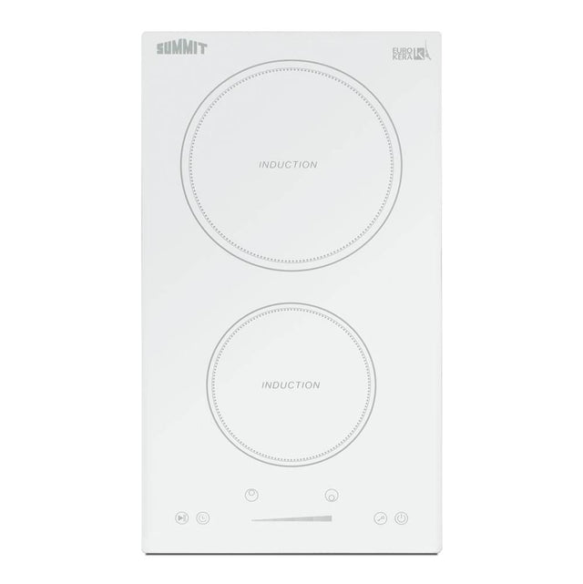 Summit Appliance - 12'' Wide 208-240V 2-Zone Induction Cooktop