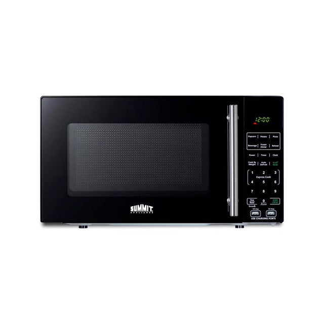Summit Appliance - Compact Microwave with USB Ports and Allocator