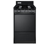 Summit Appliance - 20'' Wide Gas Range, Open Burners