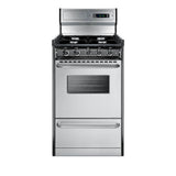 Summit Appliance - 20'' Wide Gas Range, Open Burners