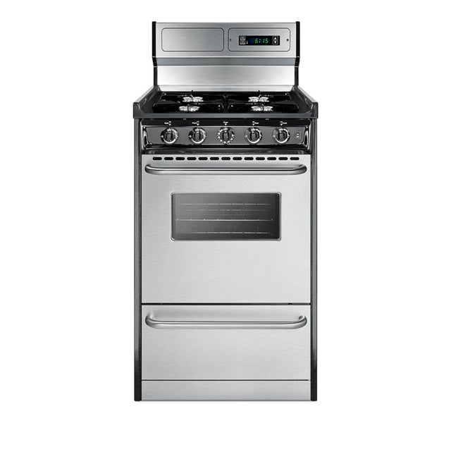 Summit Appliance - 20'' Wide Gas Range, Open Burners