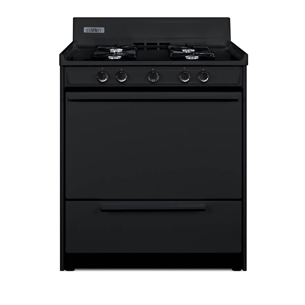 Summit Appliance - 30'' Wide Gas Range, Open Burners
