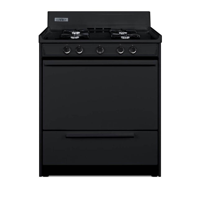 Summit Appliance - 30'' Wide Gas Range, Open Burners