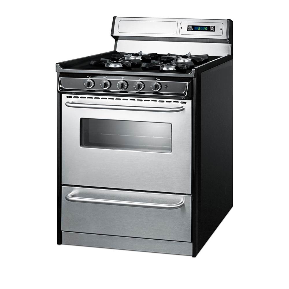 30'' Wide Gas Range, Open Burners