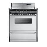 Summit Appliance - 30'' Wide Gas Range, Open Burners