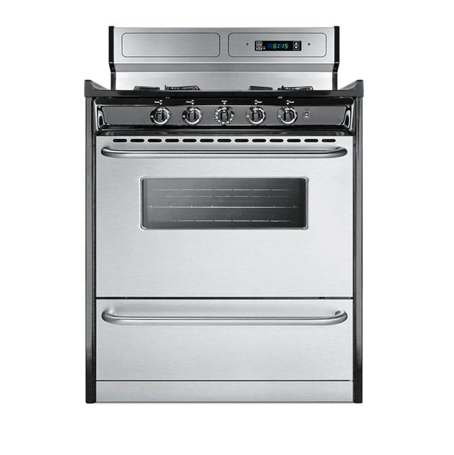 Summit Appliance - 30'' Wide Gas Range, Open Burners