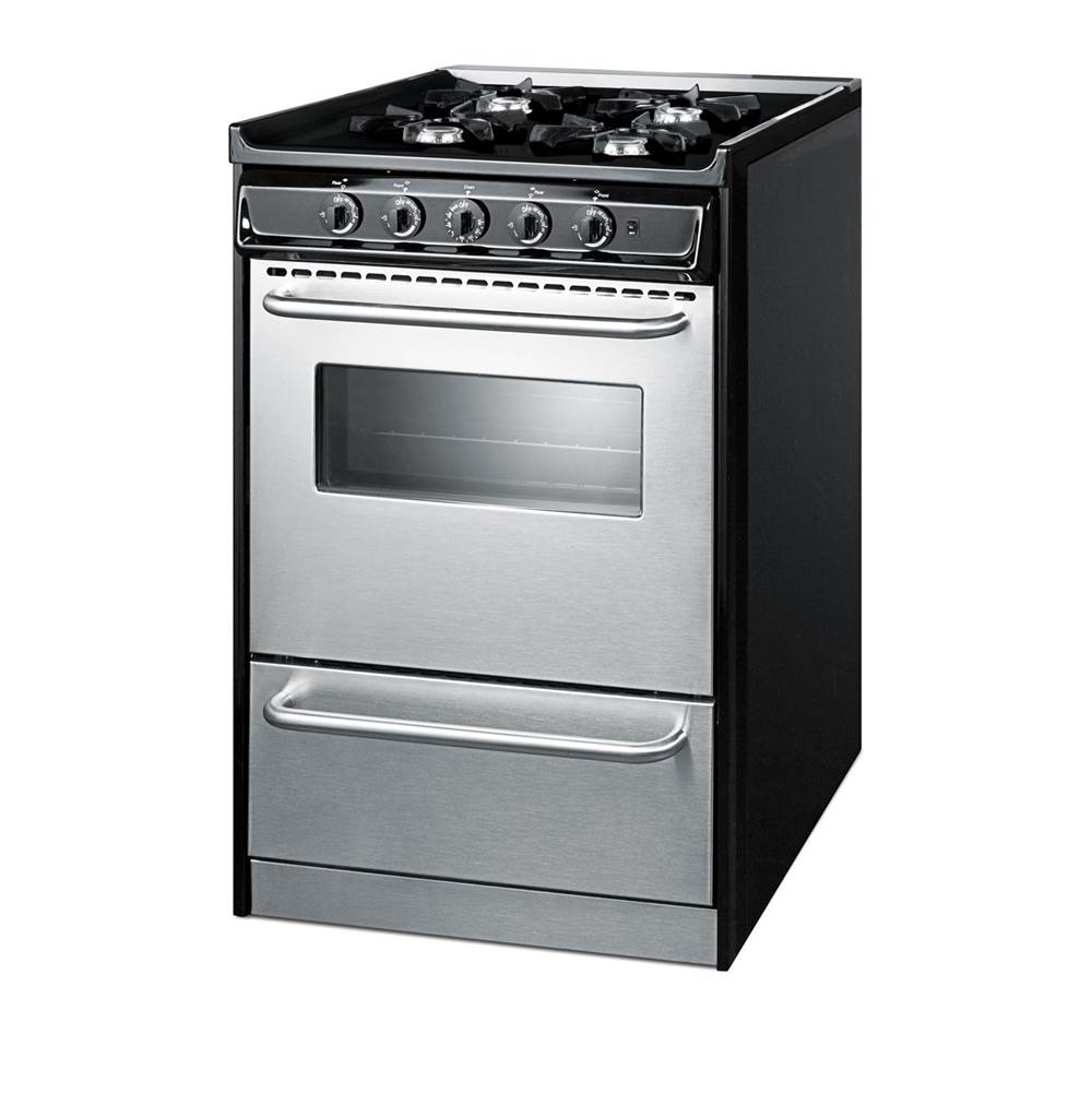 24'' Wide Gas Range, Open Burners
