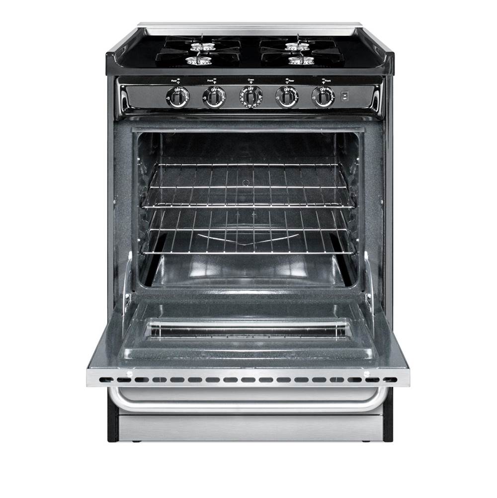 24'' Wide Gas Range, Open Burners