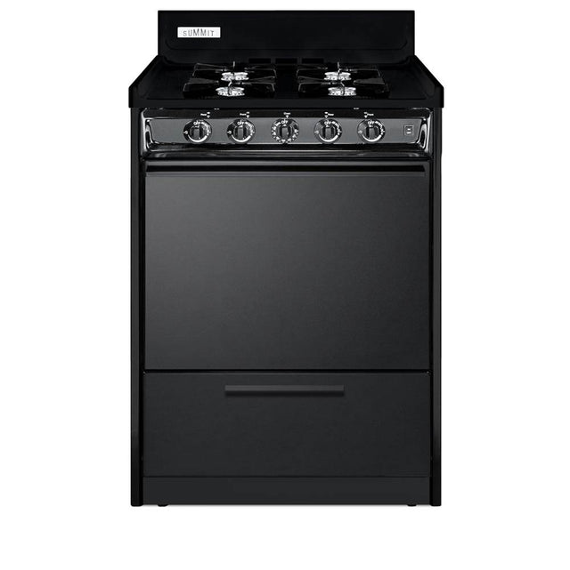 Summit Appliance - 24'' Wide Gas Range, Open Burners