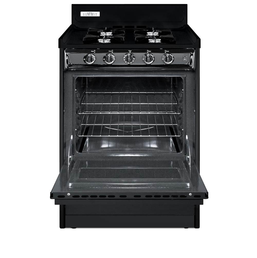 24'' Wide Gas Range, Open Burners