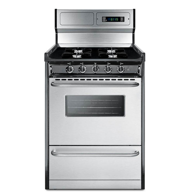 Summit Appliance - 24'' Wide Gas Range, Open Burners