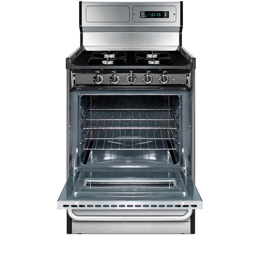 24'' Wide Gas Range, Open Burners