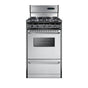 Summit Appliance - 20'' Wide Gas Range, Sealed Burners