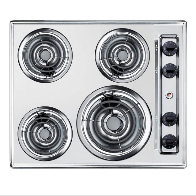 Summit Appliance - 24'' Wide 230V 4-Burner Coil Cooktop