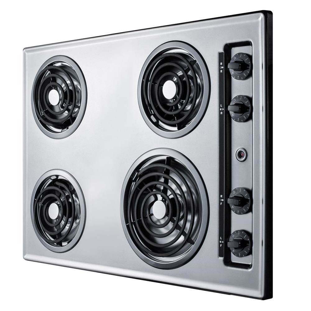 30'' Wide 230V 4-Burner Coil Cooktop