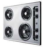 30'' Wide 230V 4-Burner Coil Cooktop