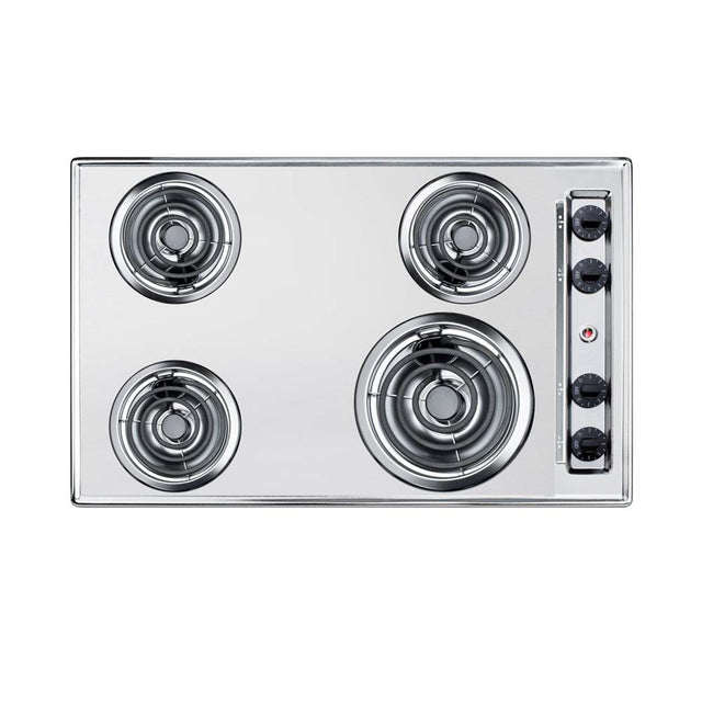 Summit Appliance - 30'' Wide 230V 4-Burner Coil Cooktop
