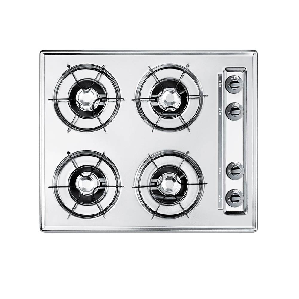 Summit Appliance - 24'' Wide 4-Burner Gas Cooktop