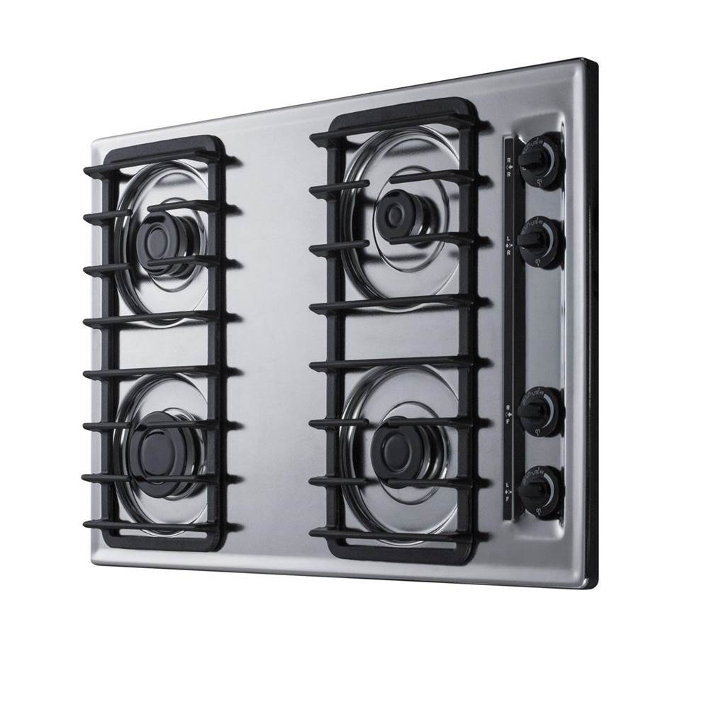 30'' Wide 4-Burner Gas Cooktop
