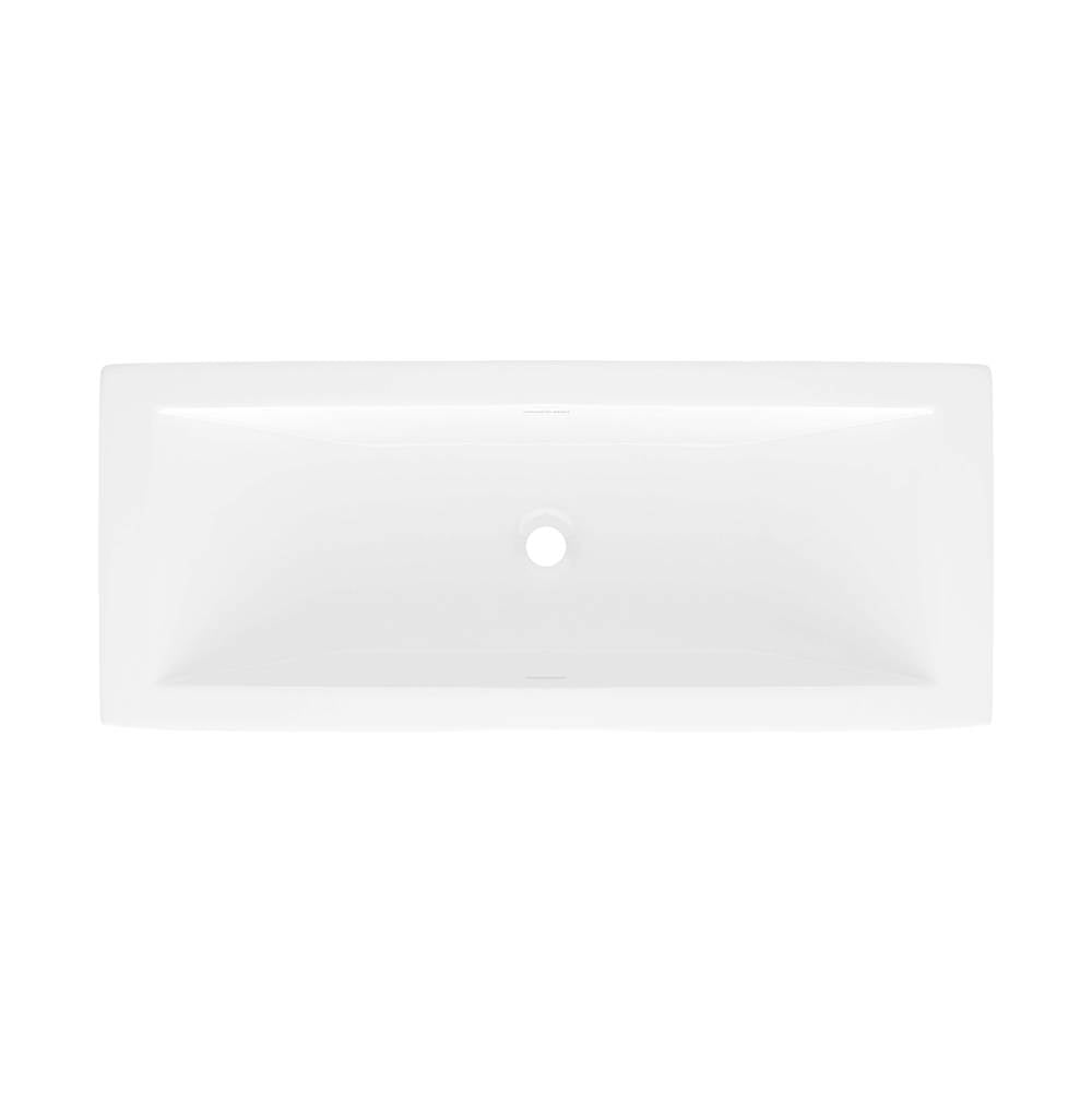 Victoria + Albert - Rossendale 36'' x 15'' Undermount or Drop-In Lavatory Sink - Standard Gloss White