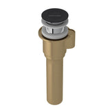 Victoria + Albert - IntelliDrainE Push Drain for Victoria + Albert Bathtubs Without an Overflow Hole - Black
