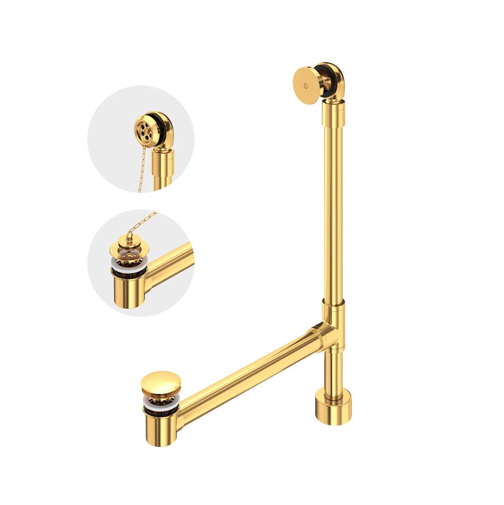 Victoria + Albert - Freestanding Victoria + Albert Bathtub Drain For Above-Floor Installation Box - Unlacquered Brass