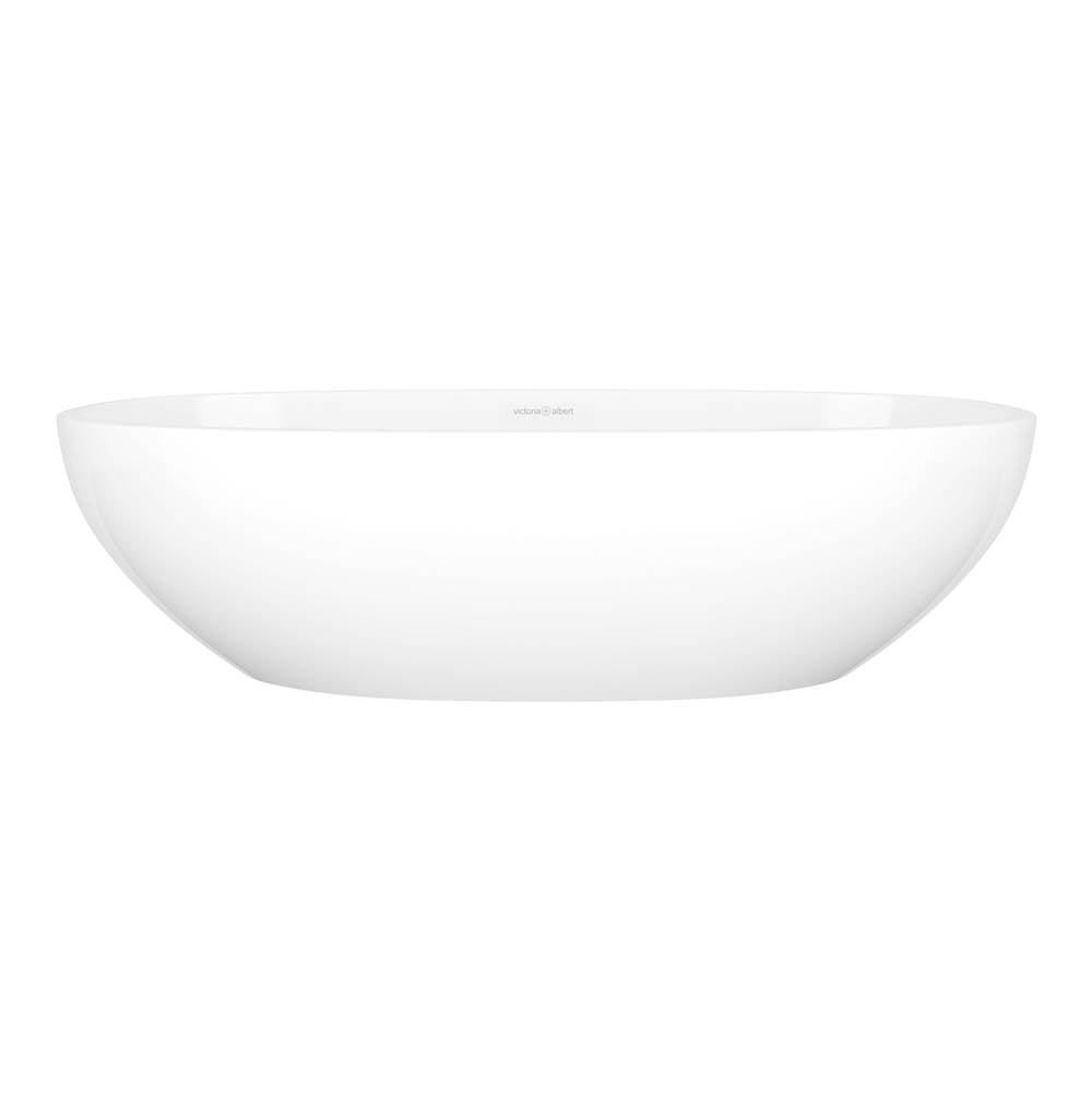 Victoria + Albert - Barcelona 25'' x 14'' Oval Vessel Lavatory Sink - Standard Gloss White