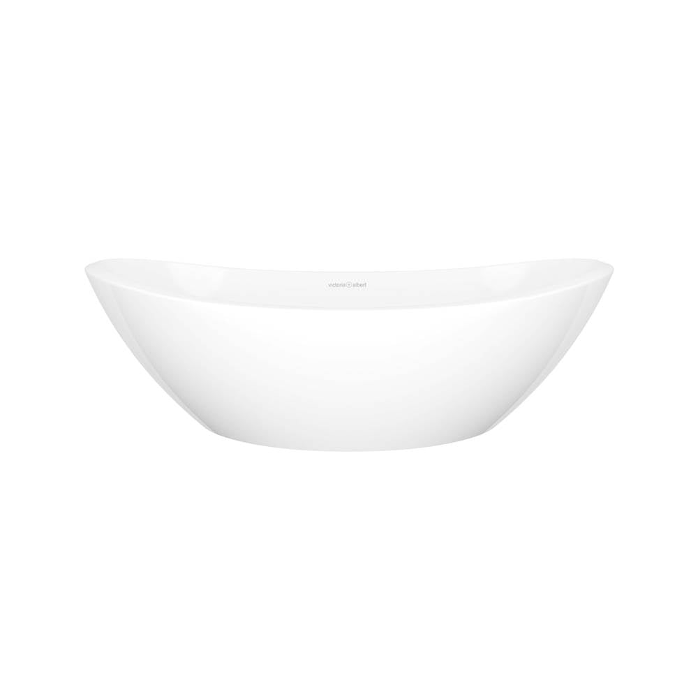 Victoria + Albert - Amalfi 22'' x 13'' Oval Vessel Lavatory Sink - Standard Gloss White