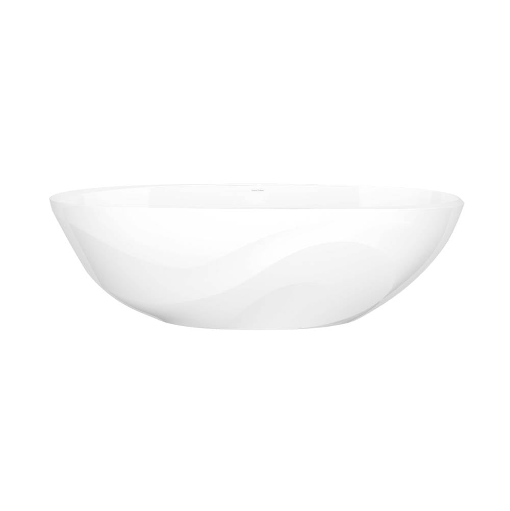 Victoria + Albert - SerosE 70'' X 30'' Freestanding Soaking Bathtub With Flat Rim - Standard Gloss White