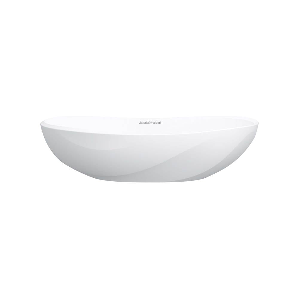 Victoria + Albert - SerosE 21'' x 11'' Oval Vessel Lavatory Sink - Standard Matte White