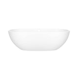 Victoria + Albert - Barcelona 67'' x 32'' Freestanding Soaking Bathtub With Void - Standard Matte White