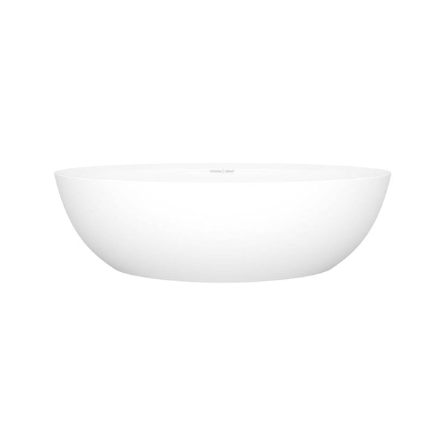 Victoria + Albert - CorvaraE 22'' x 13'' Oval Vessel Lavatory Sink - Standard Matte White