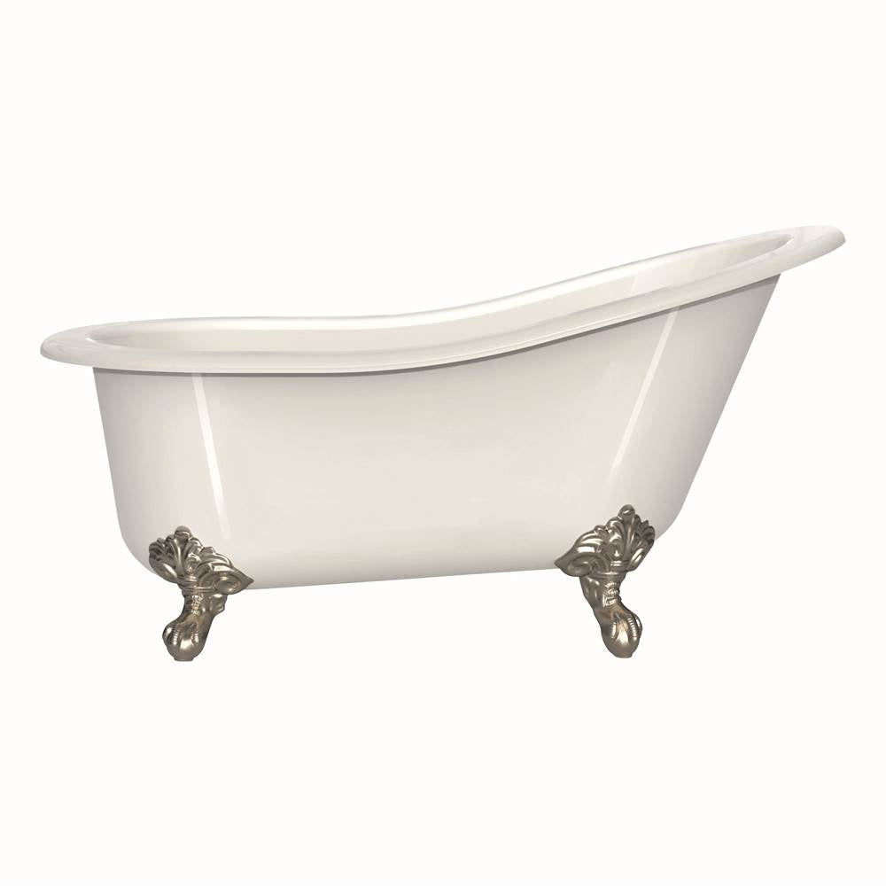 Victoria + Albert - Shropshire 61'' x 30'' Freestanding Slipper Bathtub - Brushed Nickel
