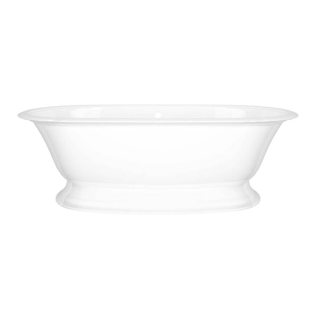 Victoria + Albert - Elwick 75'' x 36'' Freestanding Soaking Pedestal Bathtub With Void - Standard Gloss White