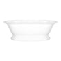 Victoria + Albert - Elwick 75'' x 36'' Freestanding Soaking Pedestal Bathtub With Void - Standard Gloss White