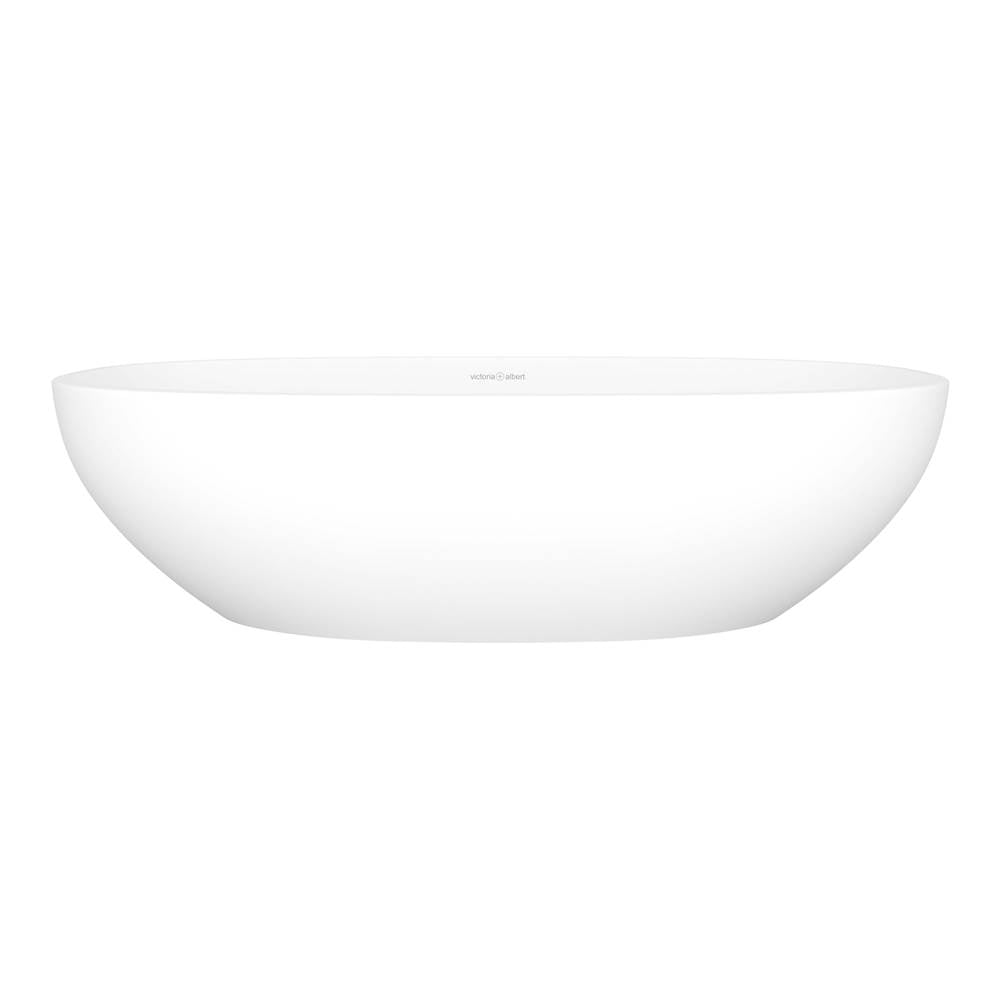 Victoria + Albert - Barcelona 25'' x 14'' Oval Vessel Lavatory Sink - Standard Matte White