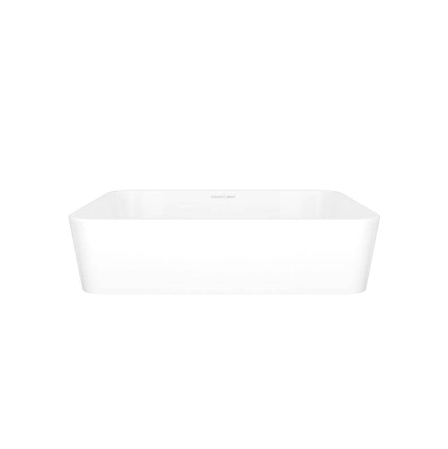 Victoria + Albert - Edge 18'' x 13'' Rounded Rectangle Vessel Lavatory Sink - Standard Gloss White