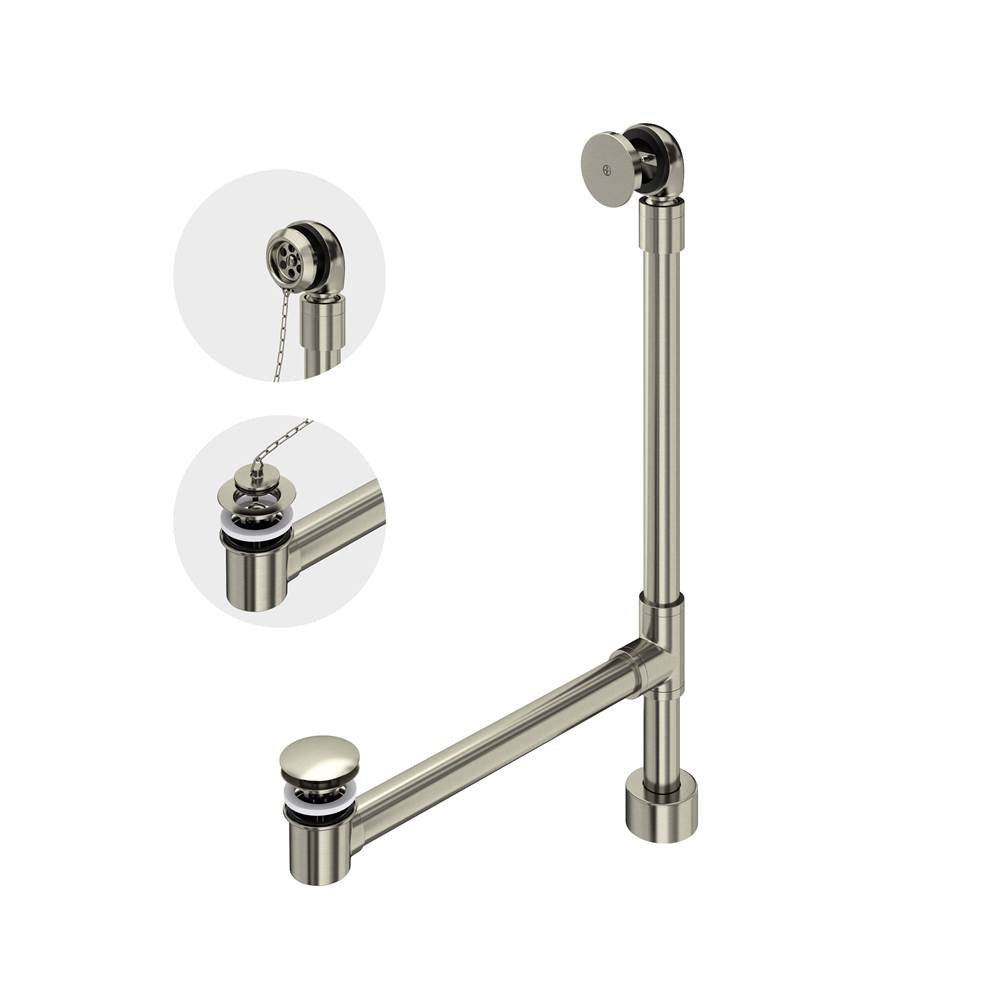 Victoria + Albert - Freestanding Victoria + Albert Bathtub Drain For Above-Floor Installation Box - Brushed Nickel