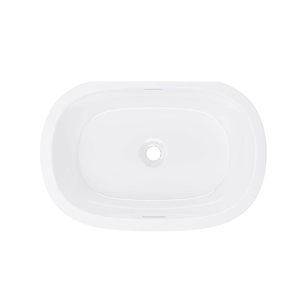 Victoria + Albert - Barcelona 22'' x 15'' Undermount Oval Lavatory Sink - Standard Gloss White