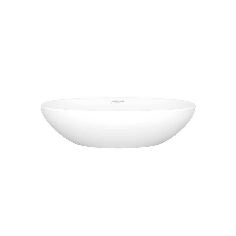 Victoria + Albert - Barcelona 19'' x 12'' Oval Vessel Lavatory Sink - Standard Matte White