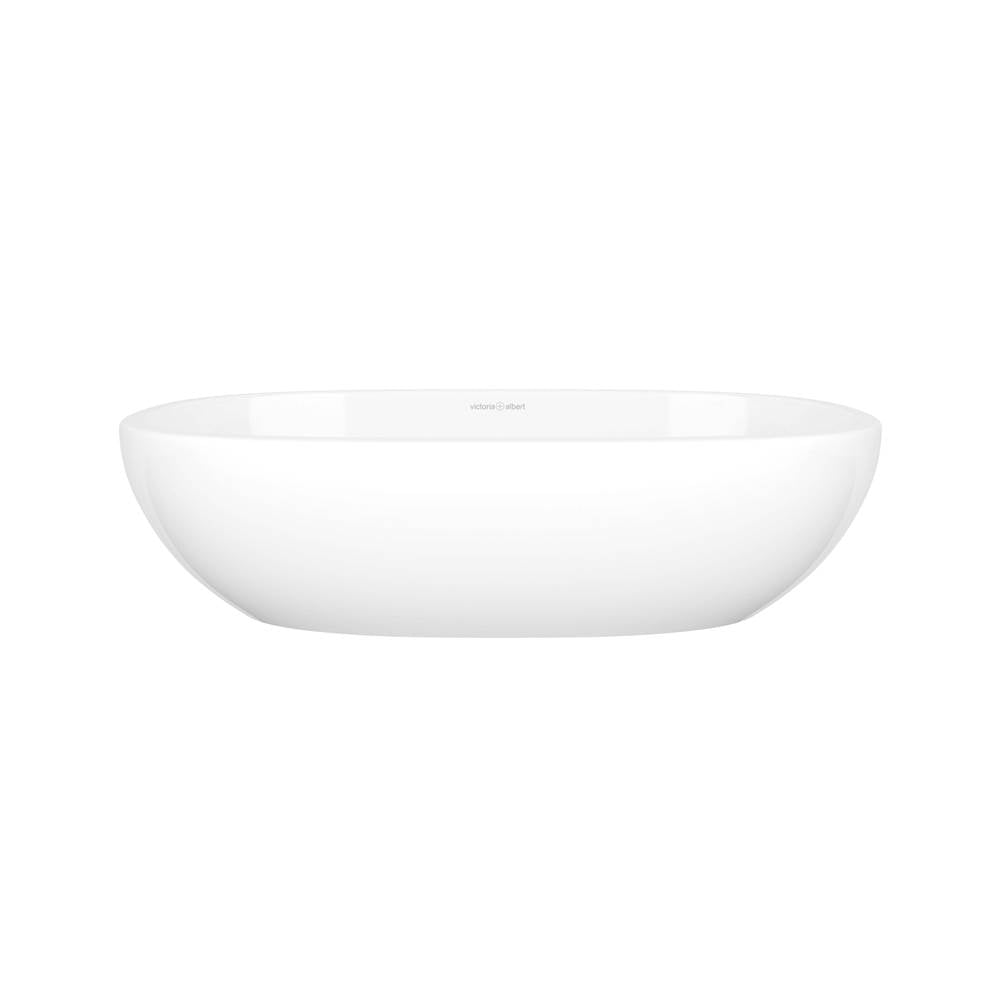 Victoria + Albert - Barcelona 22'' x 13'' Oval Vessel Lavatory Sink - Standard Gloss White