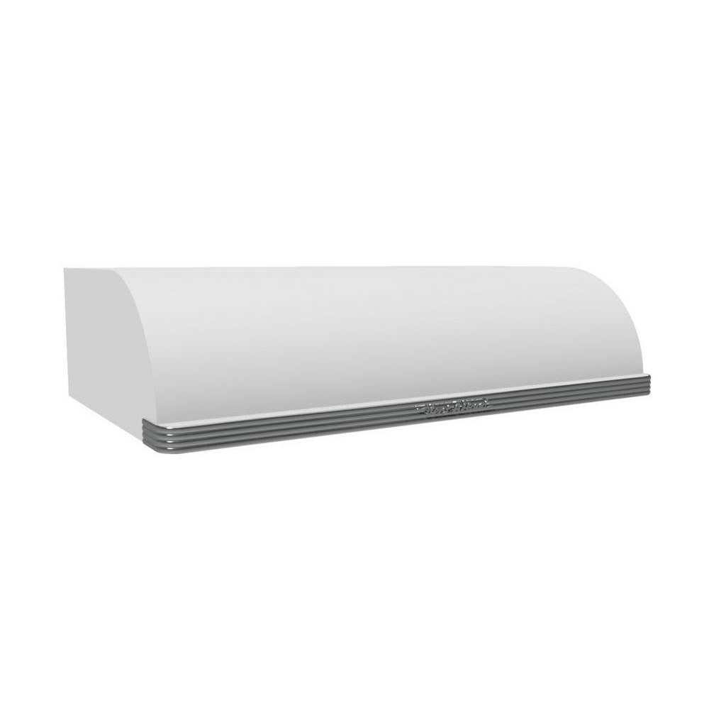 Vent A Hood - 48'' 600 CFM Under Cabinet Retro Style Range Hood White - White