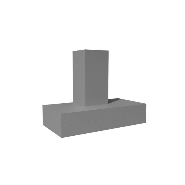 Vent A Hood - 54'' 1200 CFM Contemporary Wall Mount Range Hood White - White