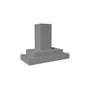 Vent A Hood - 30'' 300 CFM Contemporary Wall Mount Range Hood White - White