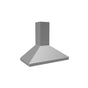 Vent A Hood - 48'' 300 CFM Euro-Style Wall Mount Range Hood White - White