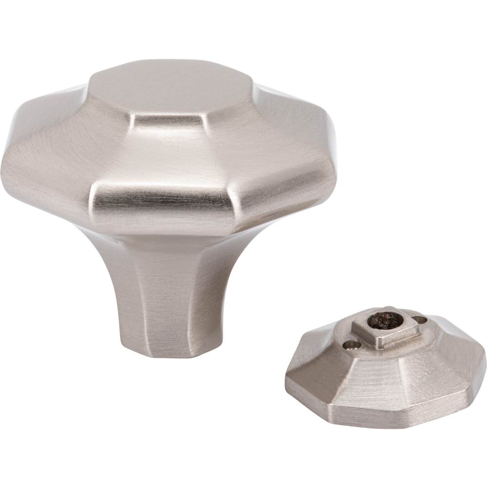 Palazzo Knob 1 5/8 Inch Brushed Satin Nickel